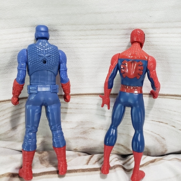 Hasbro Marvel Spiderman & Captain America Posable Action Figures 6 Inch 2015 - Picture 5 of 10
